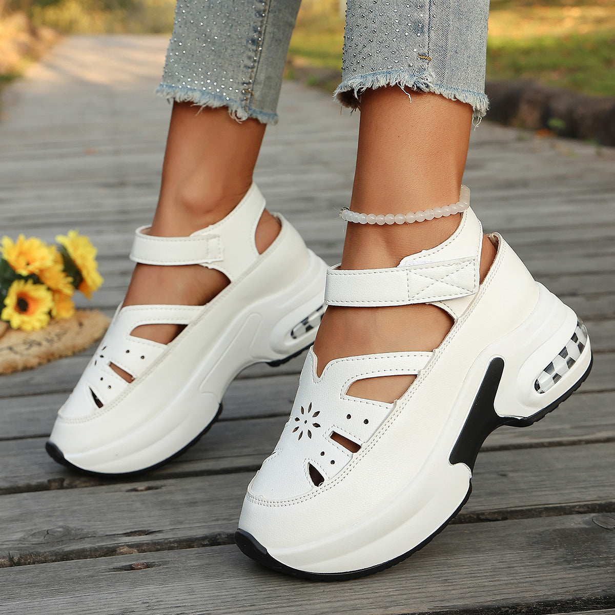 Casual Wedge Heel Sports Shoes for Women