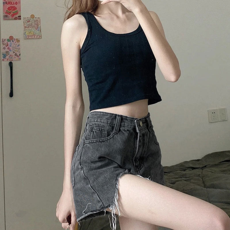 Denim shorts