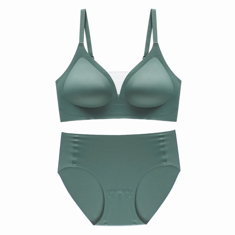 Seamless Mesh V-Neck Bra