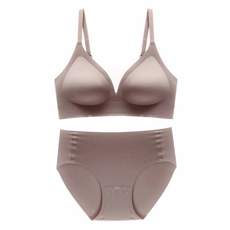 Seamless Mesh V-Neck Bra