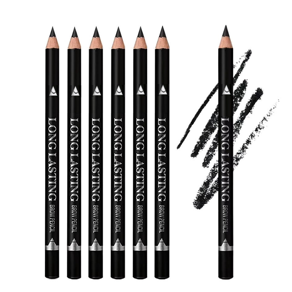 Wooden Waterproof Eyebrow Pencil & Eyeliner