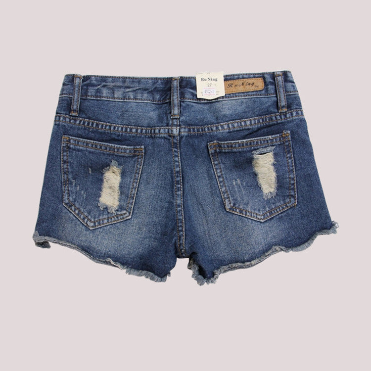 Women's Denim Ripped Shorts