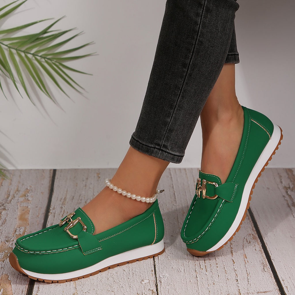Women Casual Sports Shoes with Metal Chain