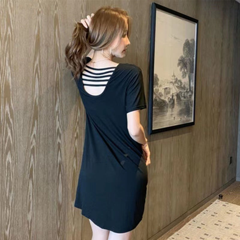 Women's Sleeveless U-collar Sleepwear