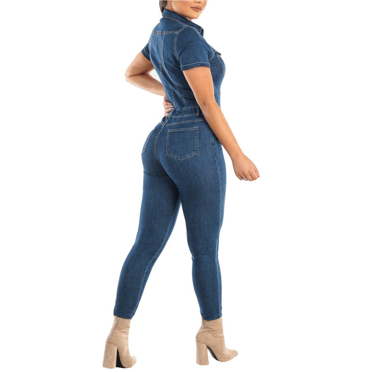 Fashion Denim Jumpsuit for Women