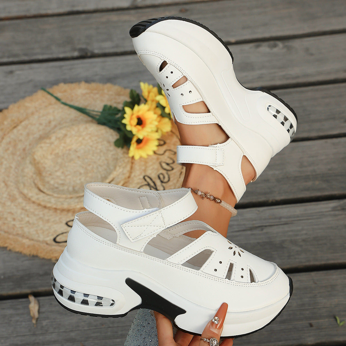 Casual Wedge Heel Sports Shoes for Women