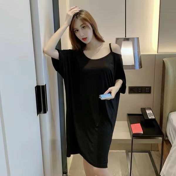 Women's Sleeveless U-collar Sleepwear