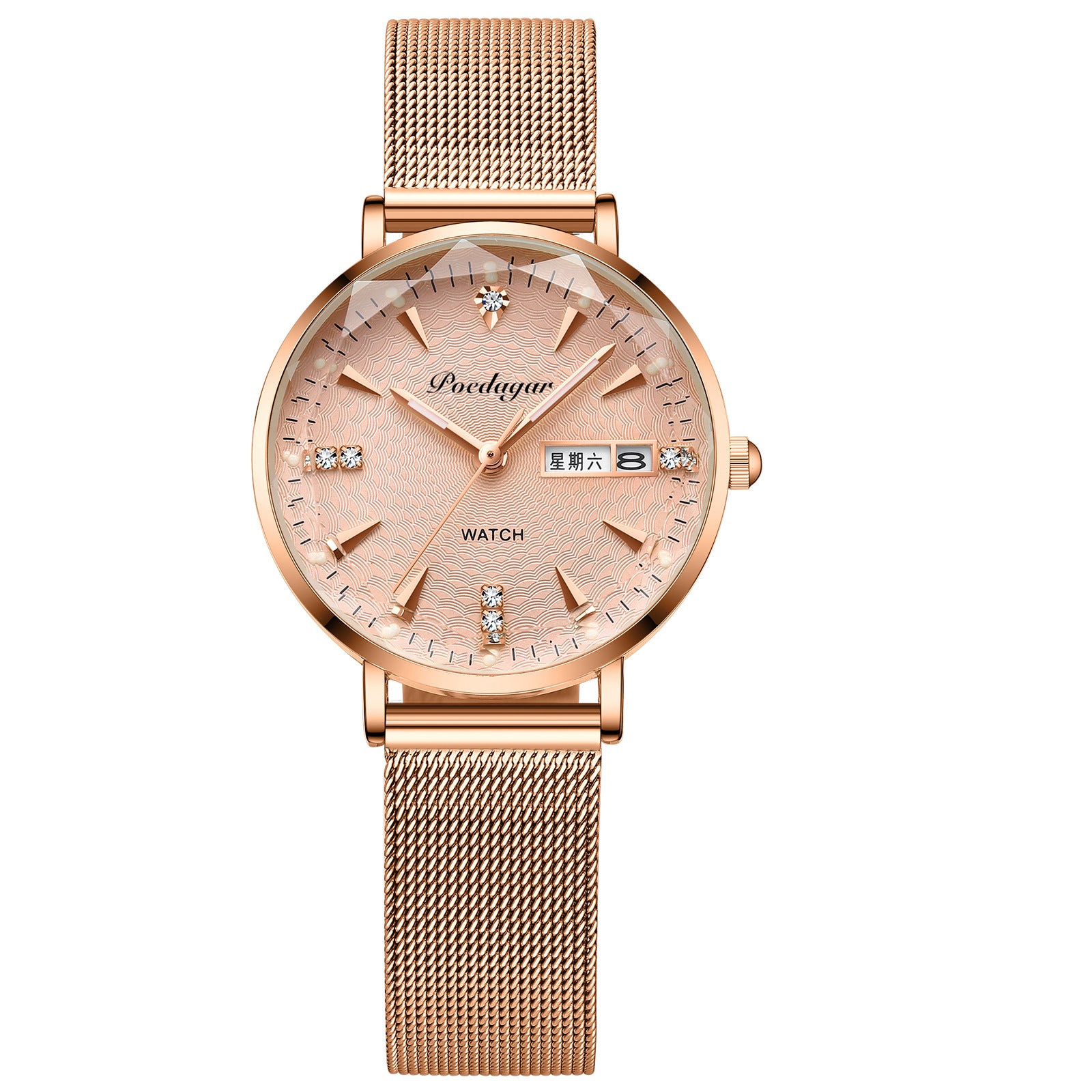 Waterproof Luminous Women Calendar Watch