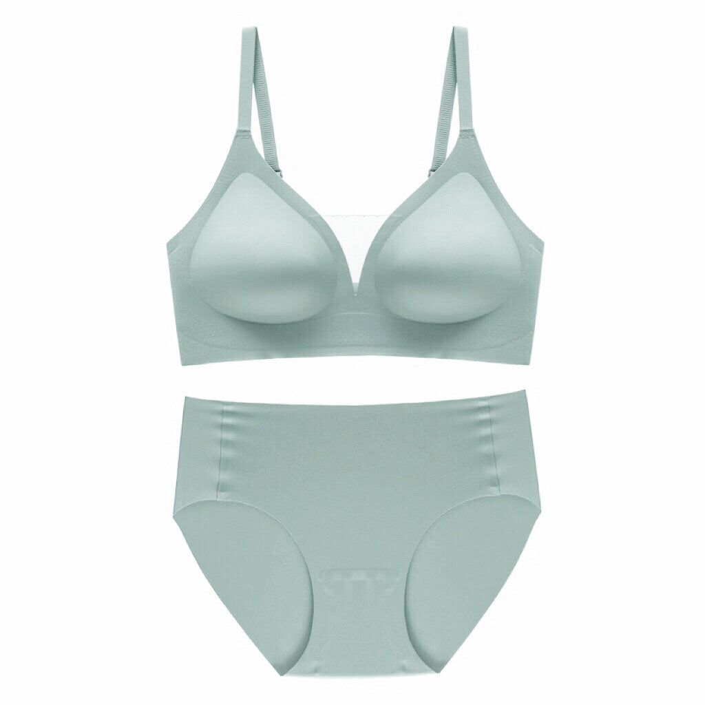 Seamless Mesh V-Neck Bra
