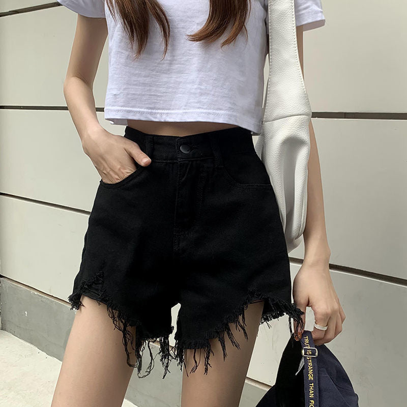 Denim shorts