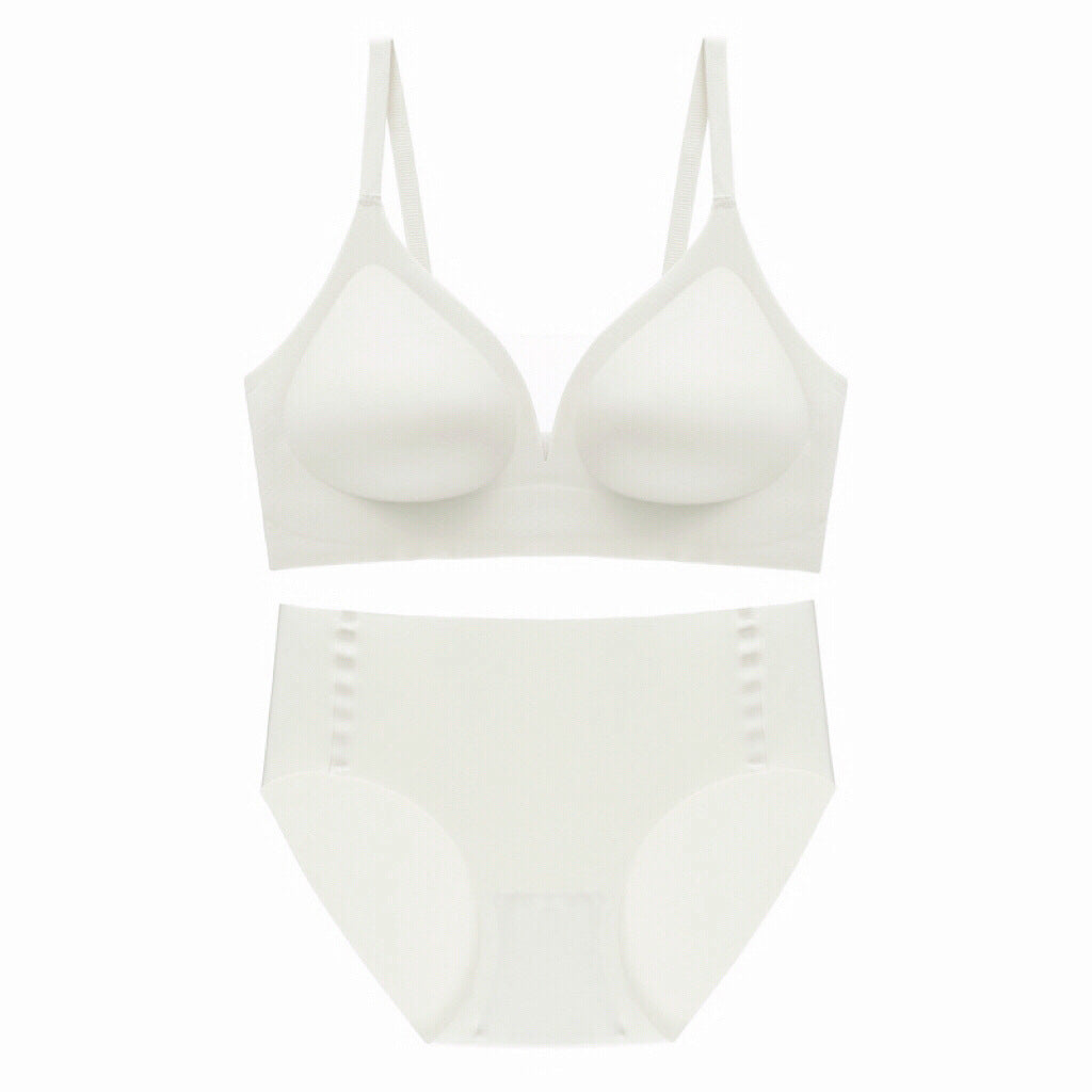 Seamless Mesh V-Neck Bra