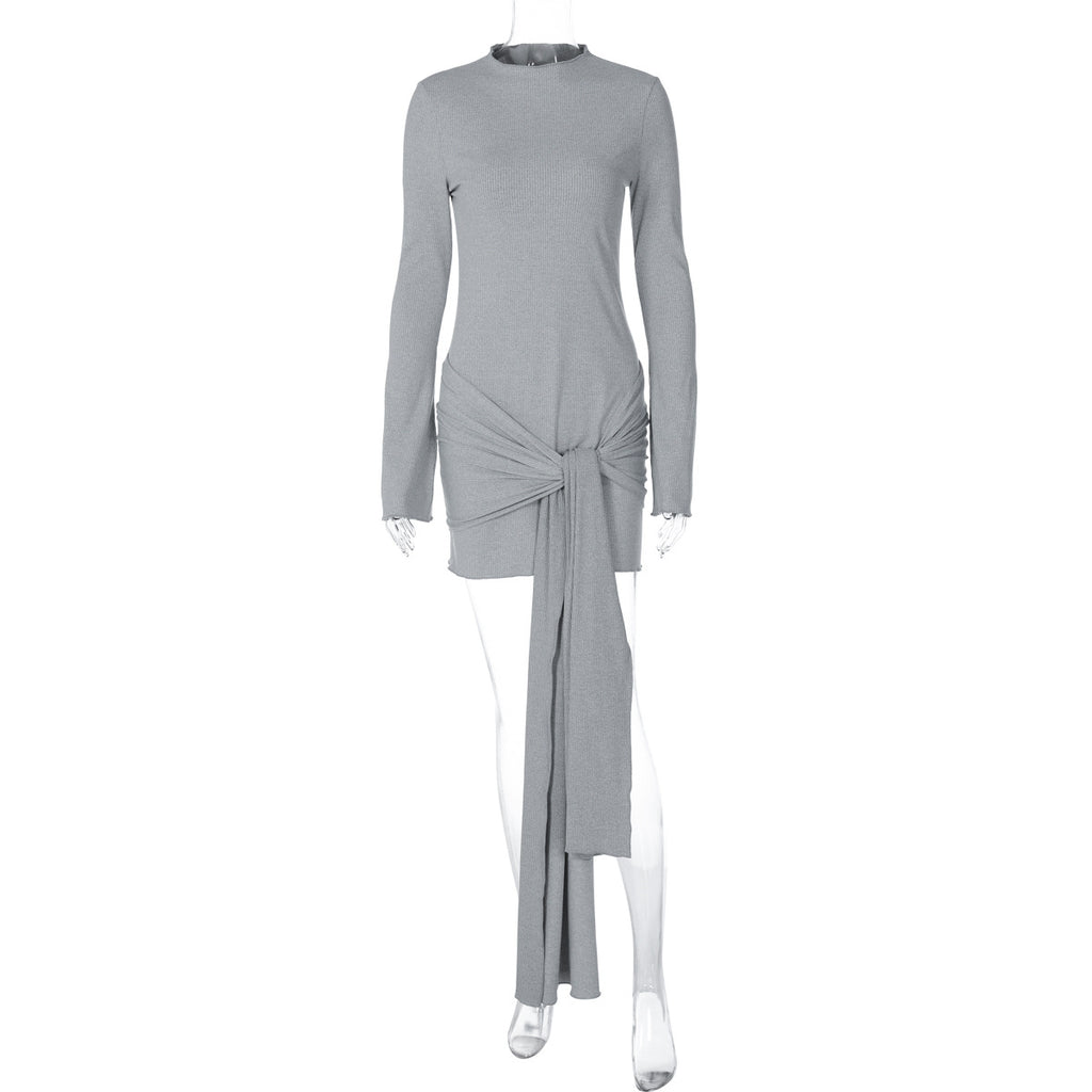 Women's Half Turtleneck A-Line Dress