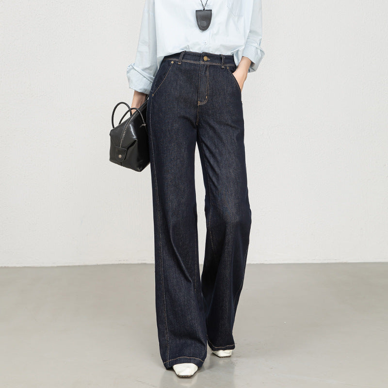 High-Waisted Flared Stretch Denim Jeans for Women