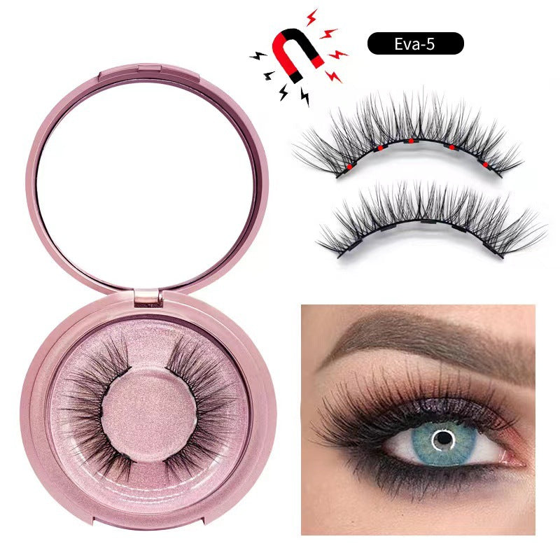 Magnetic False Eyelashes Set with Eyeliner