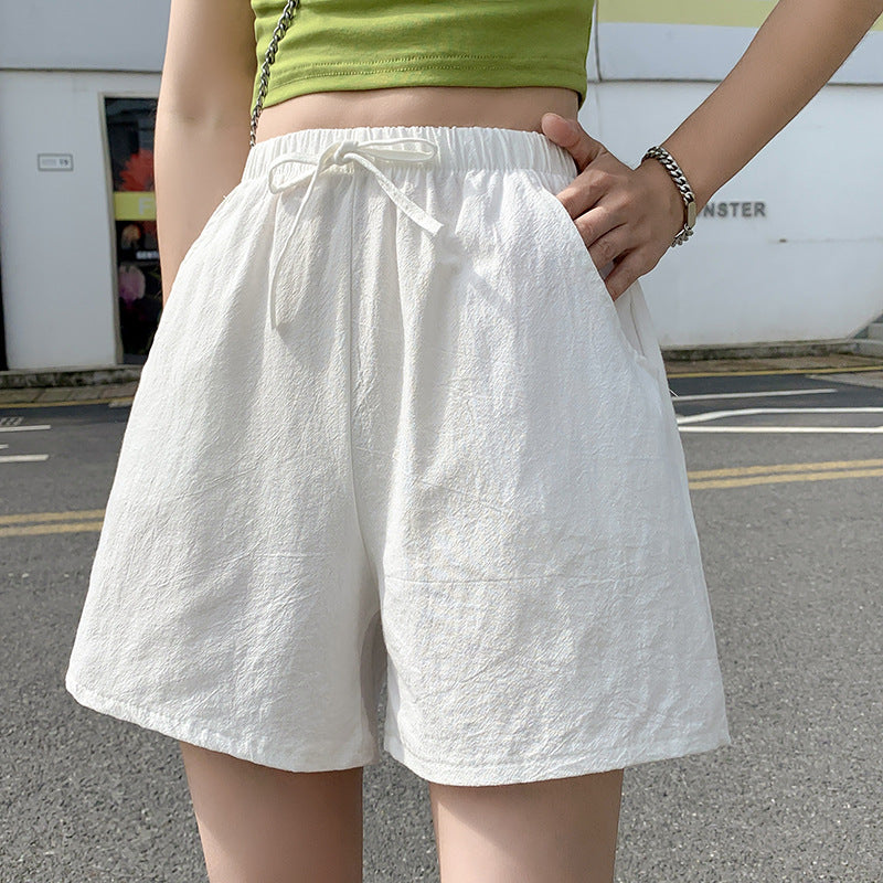 Women's Cotton Linen Casual Shorts