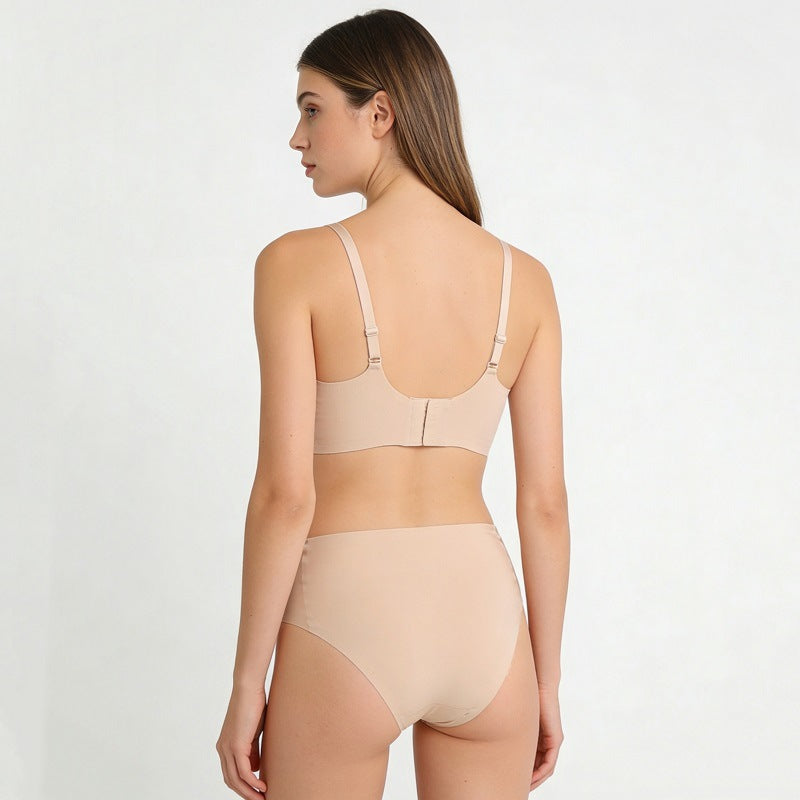 Seamless Mesh V-Neck Bra