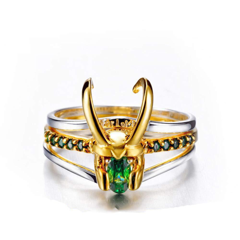 Loki Thor Helmet Animal Theme Rings Set