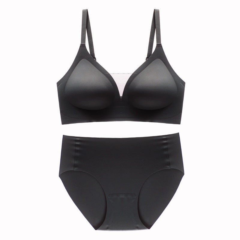 Seamless Mesh V-Neck Bra