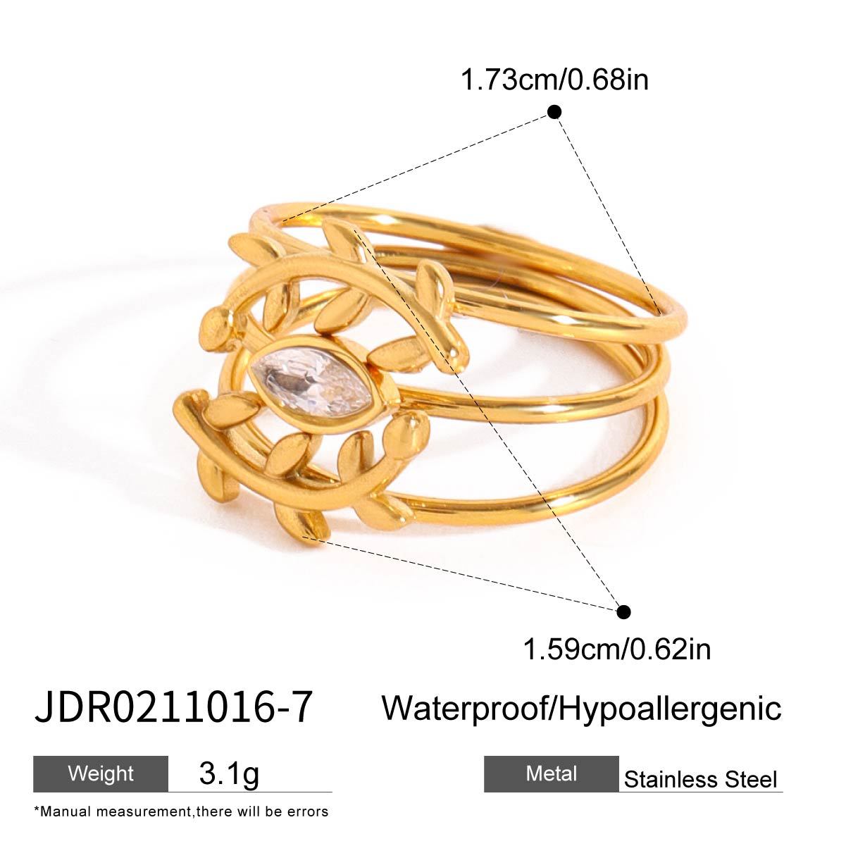 Geometric Titanium Steel Rings