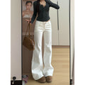 Women Stretch Flared Denim Trousers