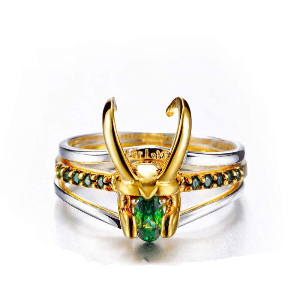 Loki Thor Helmet Animal Theme Rings Set