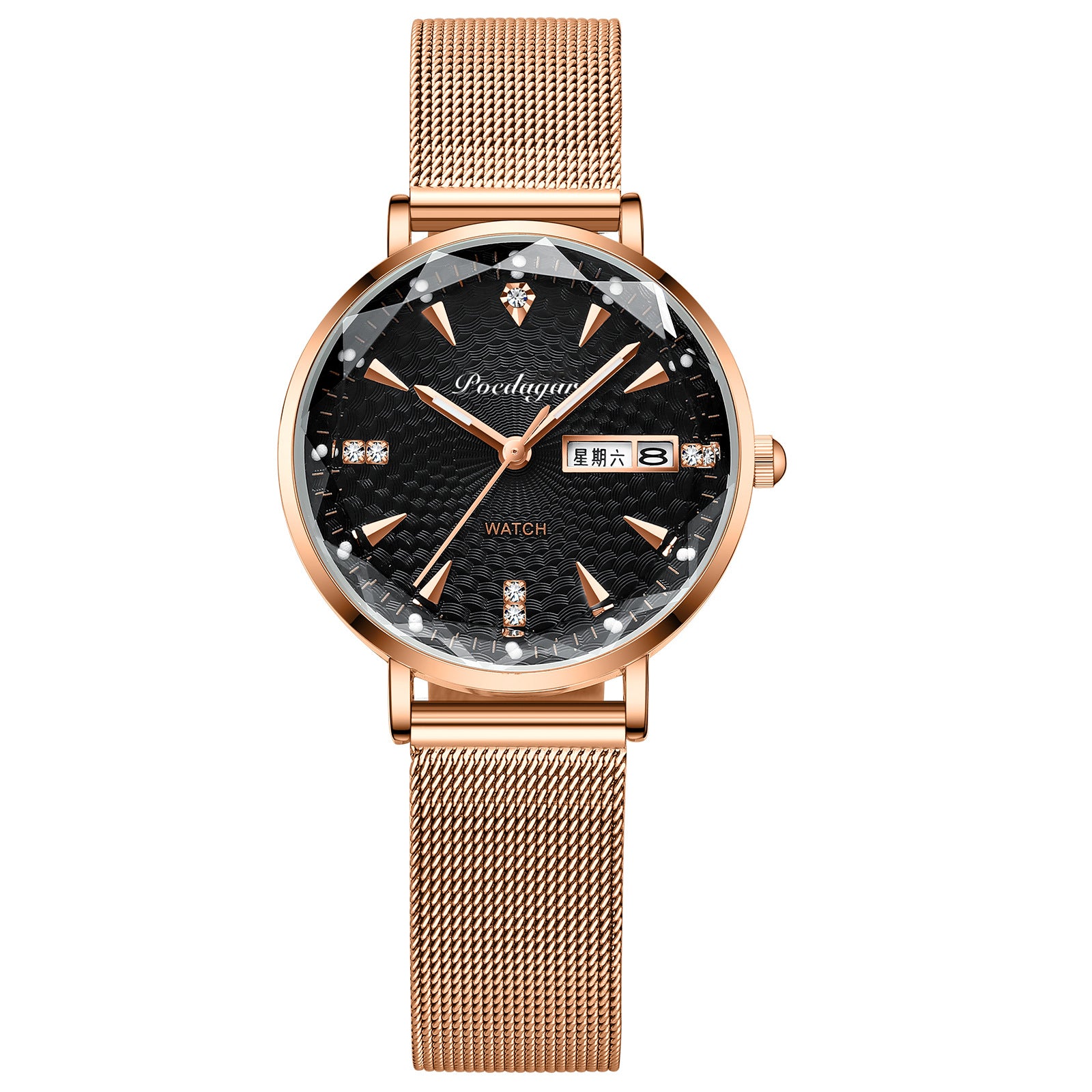 Waterproof Luminous Women Calendar Watch