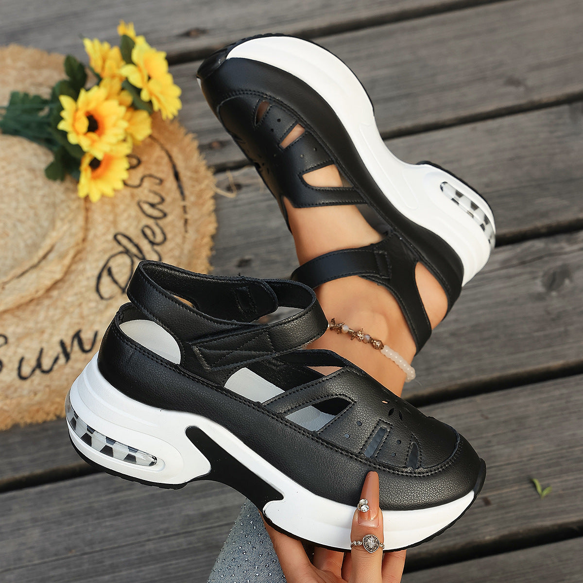 Casual Wedge Heel Sports Shoes for Women