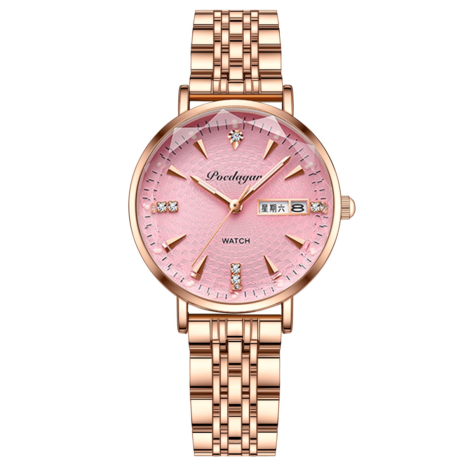 Waterproof Luminous Women Calendar Watch