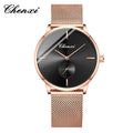Slim Steel Mesh Quartz Watch for Couples
