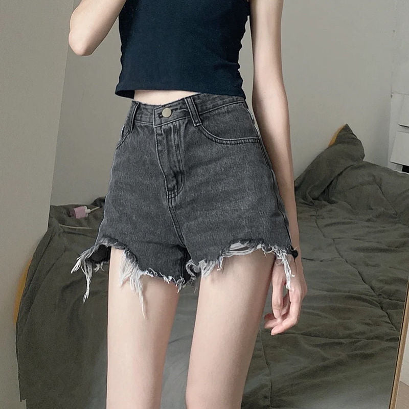 Denim shorts