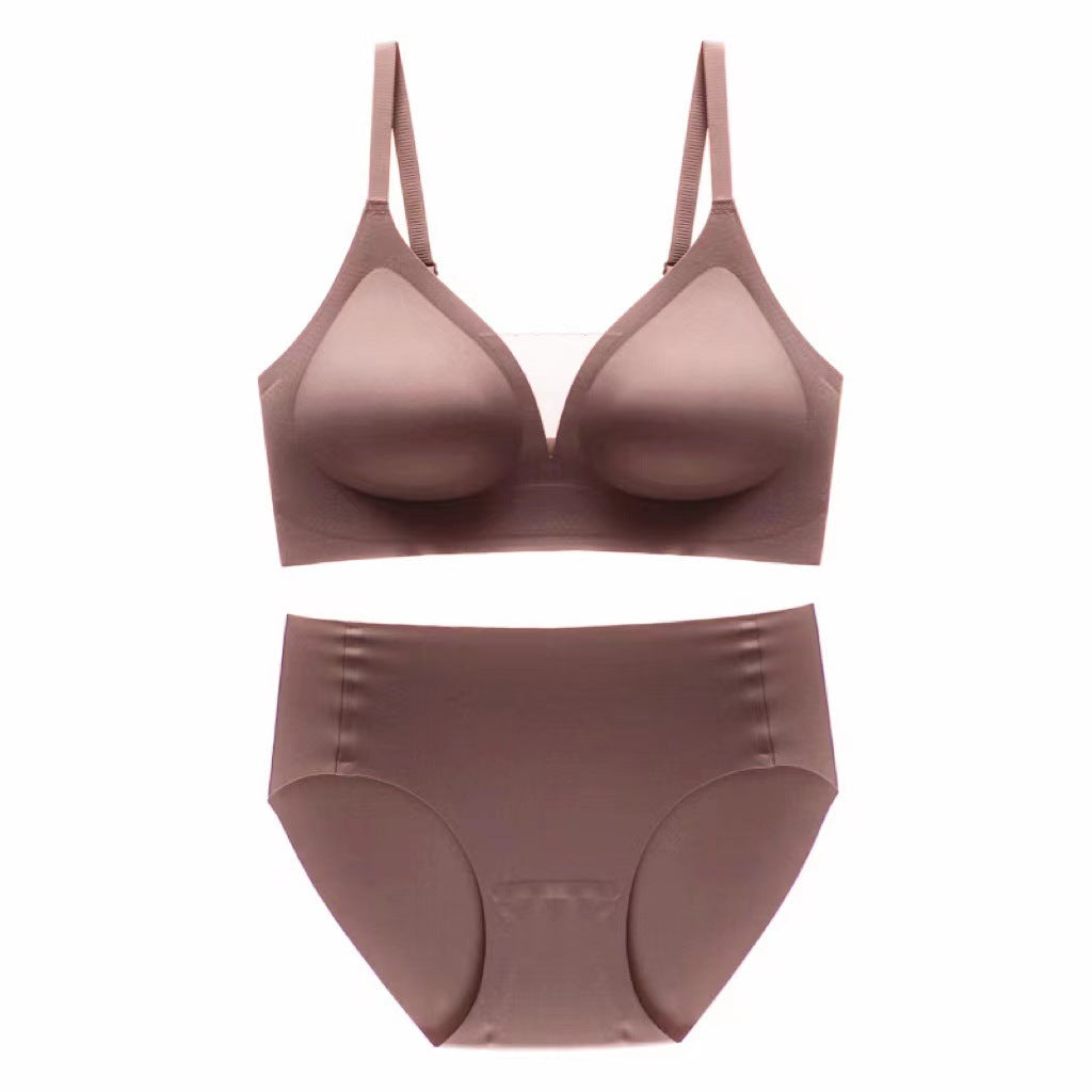 Seamless Mesh V-Neck Bra