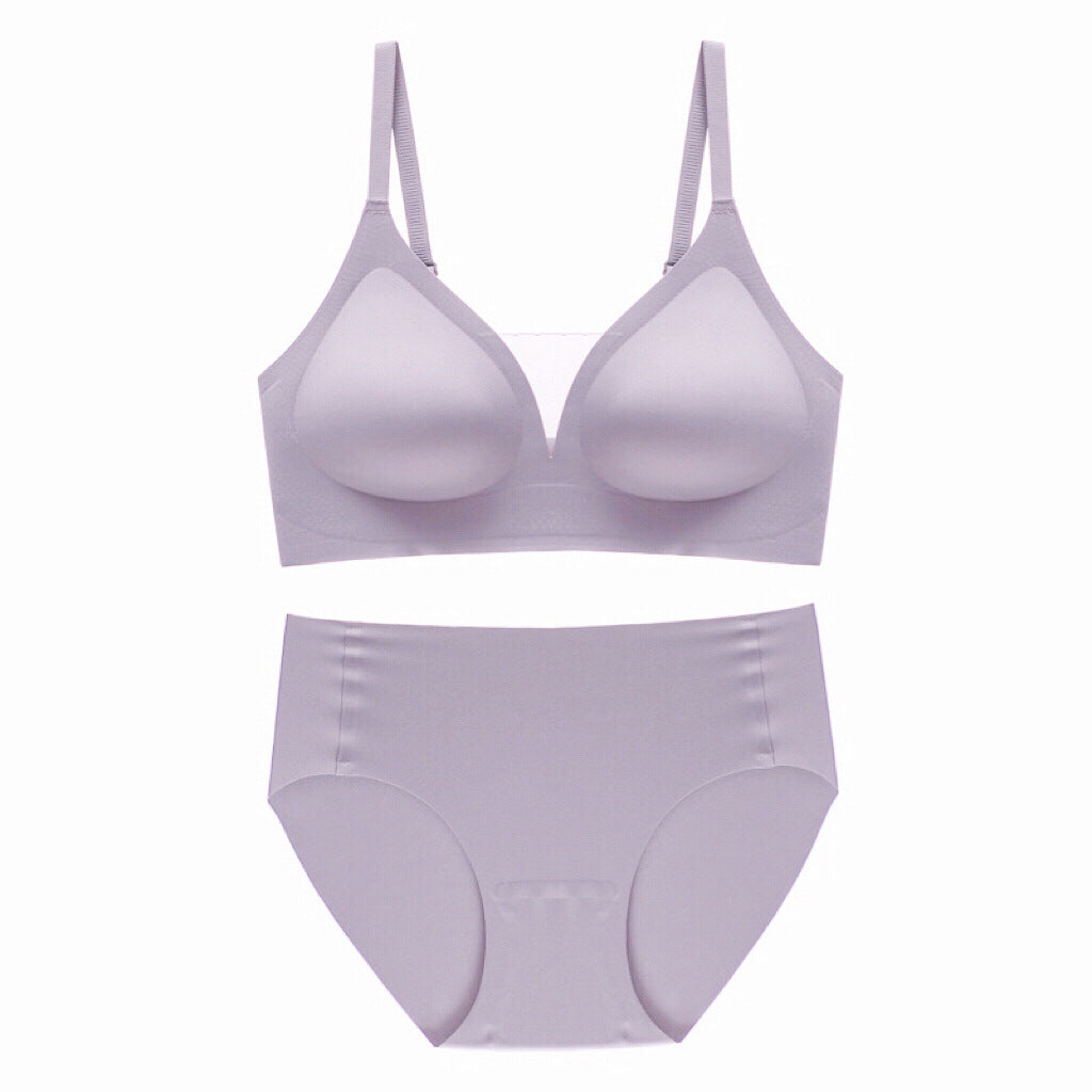 Seamless Mesh V-Neck Bra