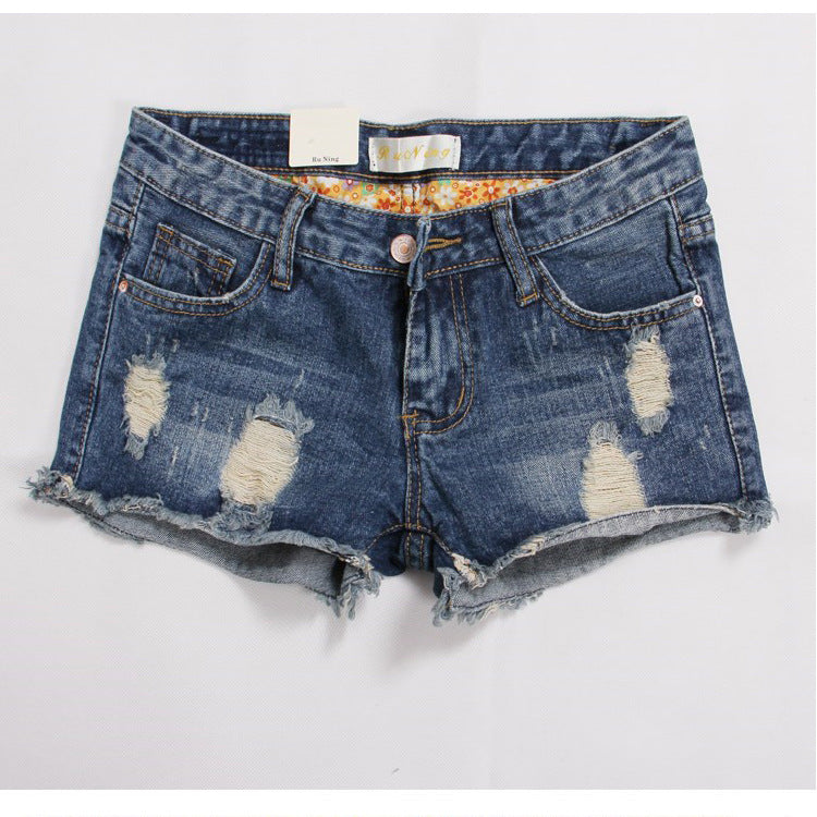 Women's Denim Ripped Shorts