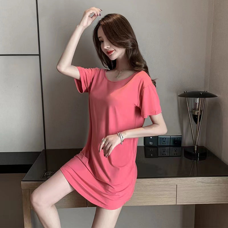 Women's Sleeveless U-collar Sleepwear